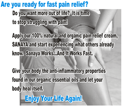 natural pain relief lotion